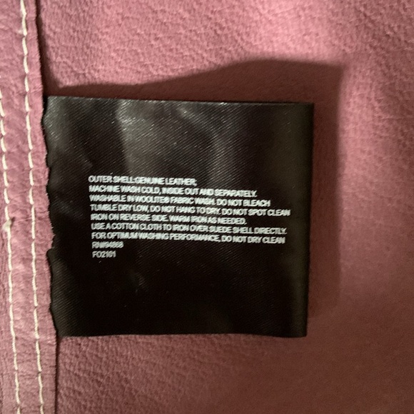 Bernardo purple lambskin leather poncho one-size-fits-all - Picture 11 of 12